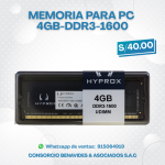 Memoria para PC 4gb-DDR3-1600