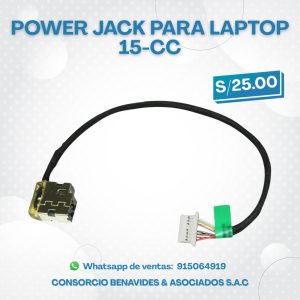 Power Jack para Laptop HP 15-CC