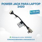 Power Jack para Laptop DELL 3420