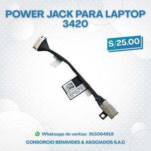 Power Jack para Laptop DELL 3420
