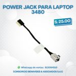 Power Jack para Laptop DELL 3480