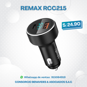 Cargador de Auto Remax RCC-215