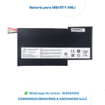 BATERIA PARA LAPTOP MSI BTY-M6J