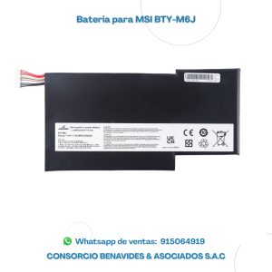 BATERIA PARA LAPTOP MSI BTY-M6J