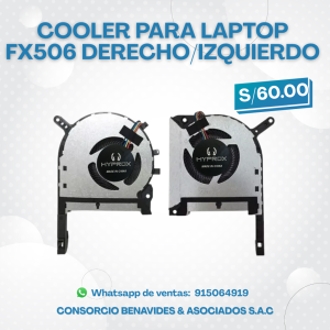 COOLER HYPROX PARA LAPTOP ASUS FX505/FX506