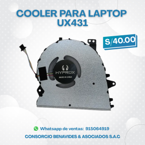 COOLER HYPROX PARA LAPTOP ASUS UX431