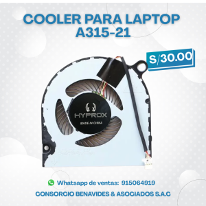 COOLER HYPROX PARA LAPTOP ACER A315-21