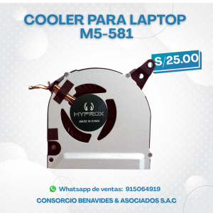 COOLER HYPROX PARA LAPTOP ACER M5-581