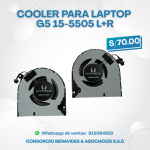 COOLER HYPROX PARA LAPTOP DELL G5 15-5505 DERECHA/IZQUIERDA
