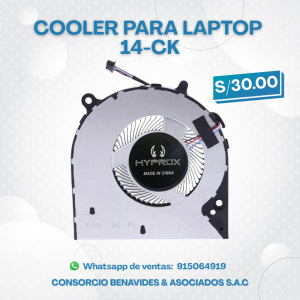 COOLER HYPROX PARA LAPTOP HP 14-CK
