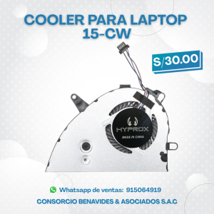 COOLER HYPROX PARA LAPTOP HP 15-CW