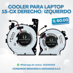 COOLER HYPROX PARA LAPTOP HP 15-CX