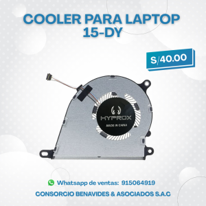 COOLER HYPROX PARA LAPTOP HP 15-DY