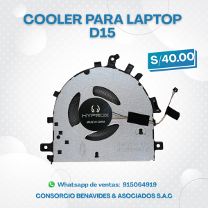 COOLER HYPROX PARA LAPTOP HUAWEI D15
