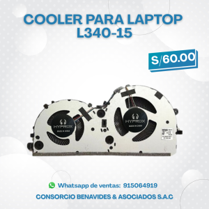 COOLER HYPROX PARA LAPTOP Lenovo L340-15