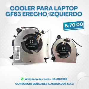 COOLER HYPROX PARA LAPTOP MSI GF63