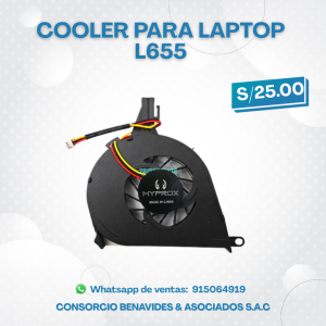COOLER HYPROX PARA LAPTOP TOSHIBA L655