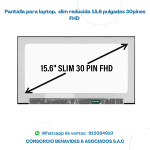 Pantalla Reducida para Laptop 15.6 FHD