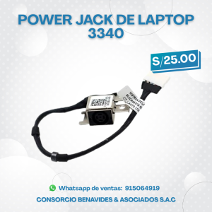 Power Jack para Laptop DELL 3340