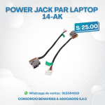 Power Jack para Laptop HP 14-AK