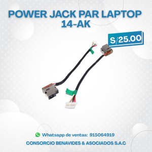 Power Jack para Laptop HP 14-AK