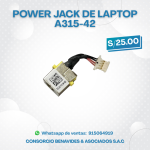 Power Jack para Laptop Acer A315-42