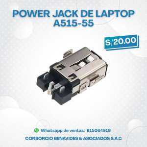 Power Jack para Laptop Acer A515-55