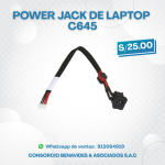 Power Jack para Laptop Toshiba C645