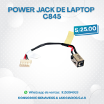 Power Jack para Laptop Toshiba C845